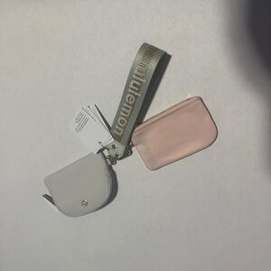 lululemon athletica Pink and Gray Key & Card Holder Set